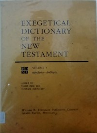 EXEGETICAL DICTIONARY