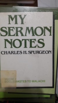 my sermon notes